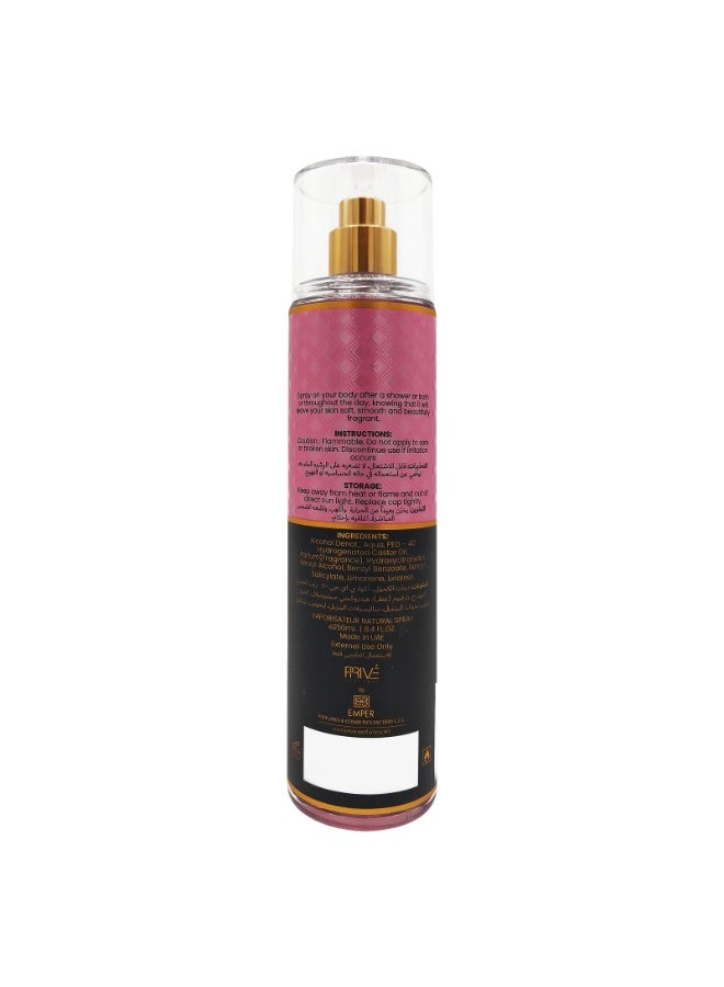 PRIVE Body Mist Pink Lady Bloom For Women 250ml - Image 2